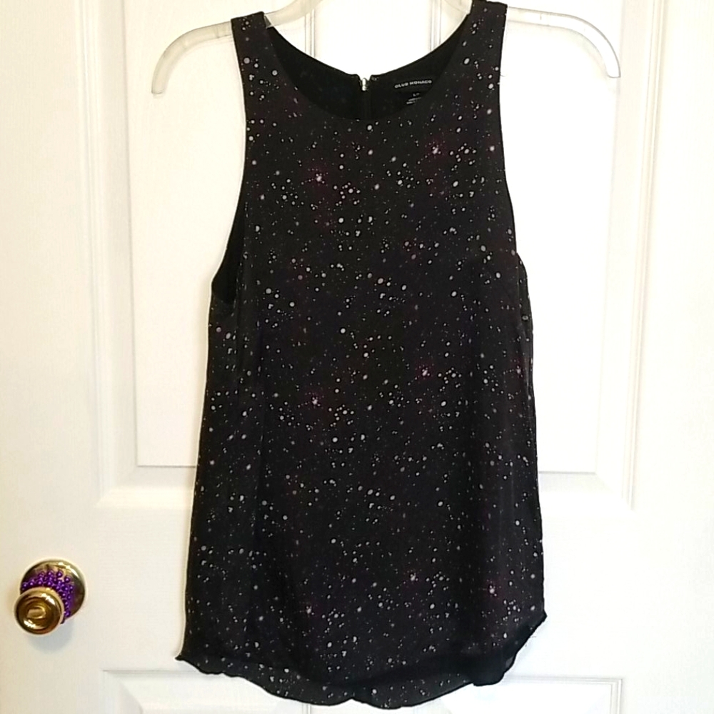 Galaxy 100 % silk  sleeveless blouse